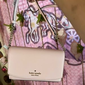 Kate Spade Small Staci Flap Pink Saffiano